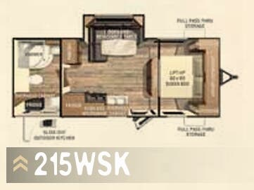 View 2015 Cruiser RV Fun Finder 215WSK complete specs and manufacturer brochures