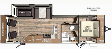 View 2015 Cruiser RV Fun Finder 266KIRB complete specs and manufacturer brochures