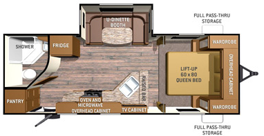 View 2015 Cruiser RV Radiance 23RBUS complete specs and manufacturer brochures