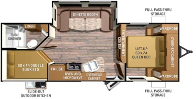 View 2015 Cruiser RV Radiance 24BHDS complete specs and manufacturer brochures