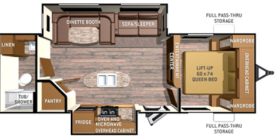 View 2015 Cruiser RV Radiance 27BHSL complete specs and manufacturer brochures