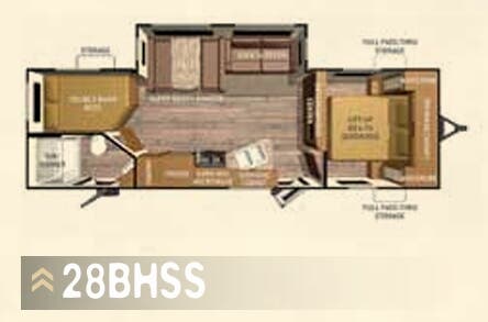 View 2015 Cruiser RV Radiance 28BHSS complete specs and manufacturer brochures