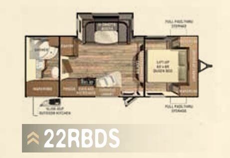 View 2015 Cruiser RV ViewFinder Signature 22RBDS complete specs and manufacturer brochures