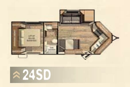 View 2015 Cruiser RV ViewFinder Signature 24SD complete specs and manufacturer brochures
