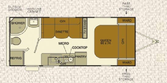 View 2015 EverGreen RV Ascend Cloud CS181RB complete specs and manufacturer brochures