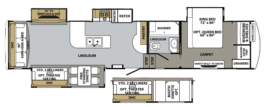 View 2015 Forest River Cardinal 3450RL complete specs and manufacturer brochures