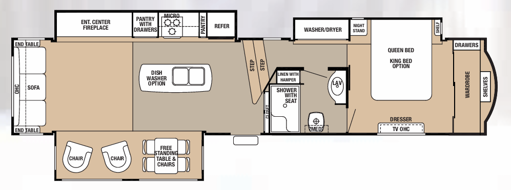 View 2015 Forest River Cedar Creek Hathaway Edition 38CK complete specs and manufacturer brochures