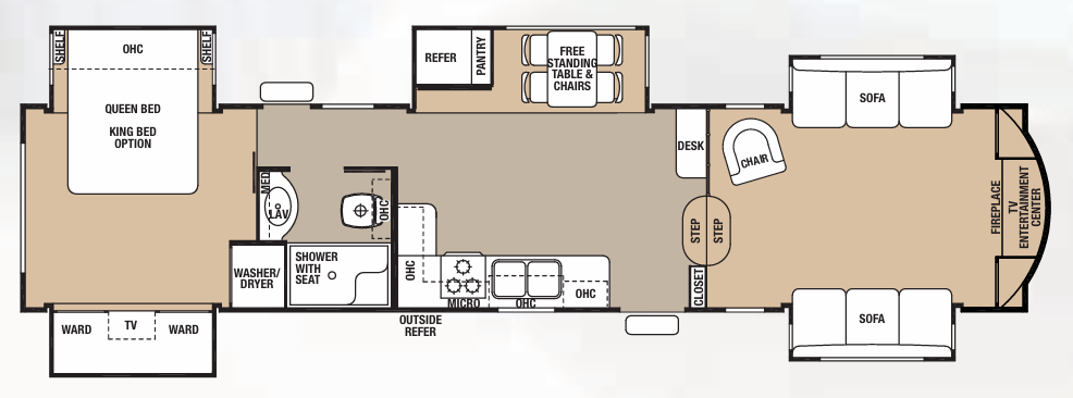 View 2015 Forest River Cedar Creek Hathaway Edition 38FL complete specs and manufacturer brochures