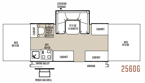 View 2015 Forest River Rockwood Freedom 2560G complete specs and manufacturer brochures