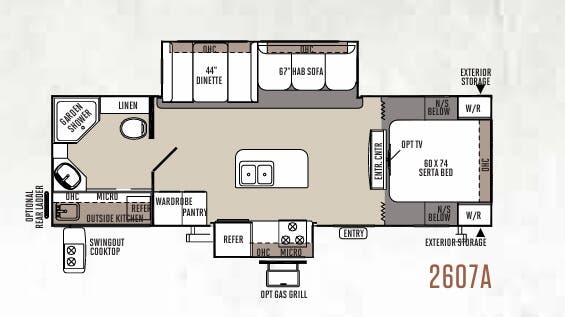 View 2015 Forest River Rockwood Ultra Lite 2607A complete specs and manufacturer brochures