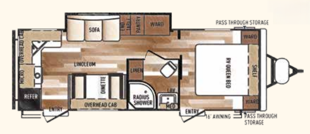 View 2015 Forest River Salem 24RKS complete specs and manufacturer brochures