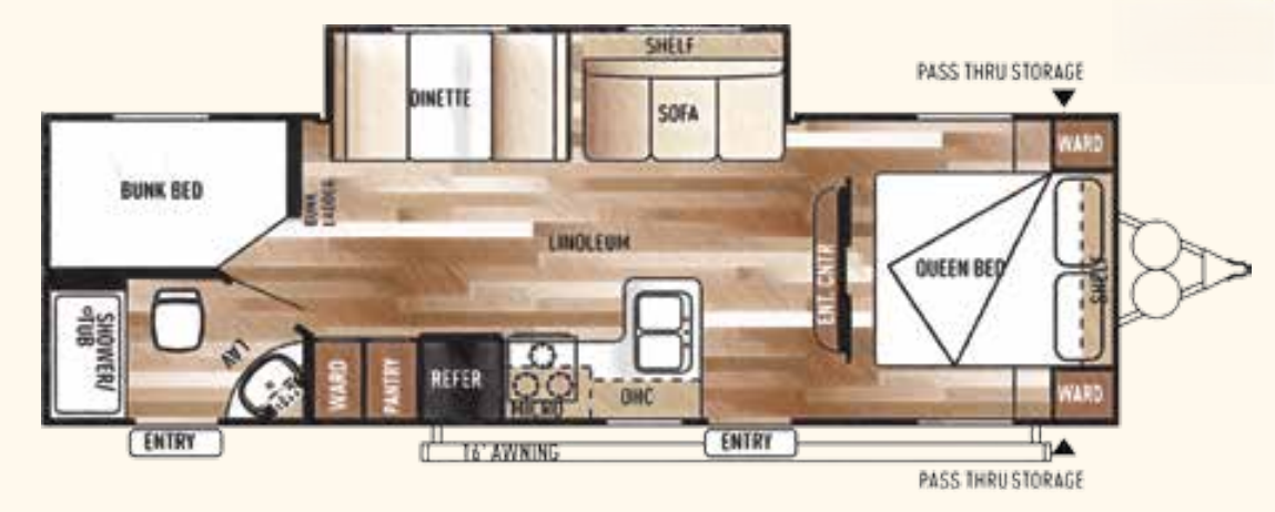 View 2015 Forest River Salem Cruise Lite 262BHXL complete specs and manufacturer brochures