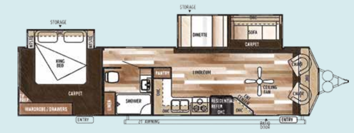 View 2015 Forest River Salem Villa 353FLFB complete specs and manufacturer brochures