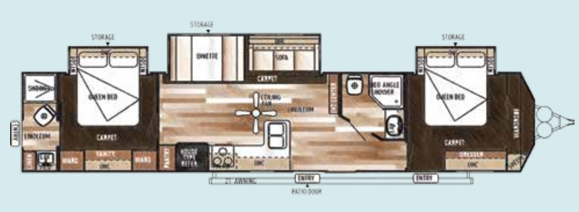 View 2015 Forest River Salem Villa 4002Q complete specs and manufacturer brochures