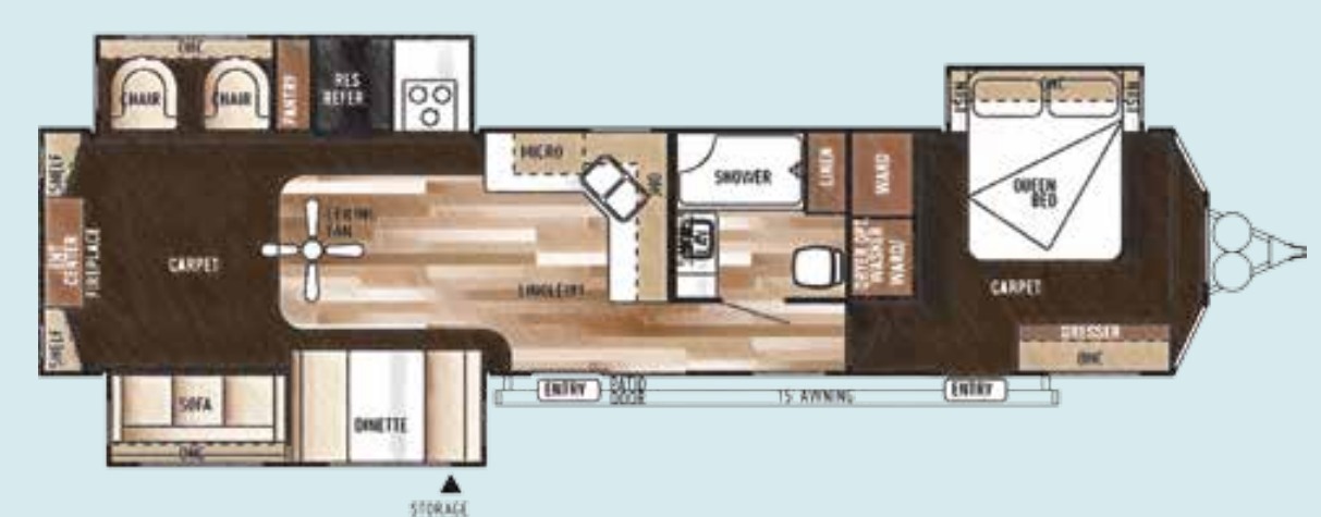 View 2015 Forest River Salem Villa 400RETS complete specs and manufacturer brochures