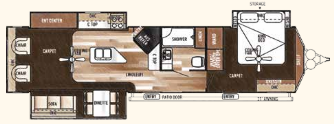 View 2015 Forest River Salem Villa Estate 393RLT complete specs and manufacturer brochures