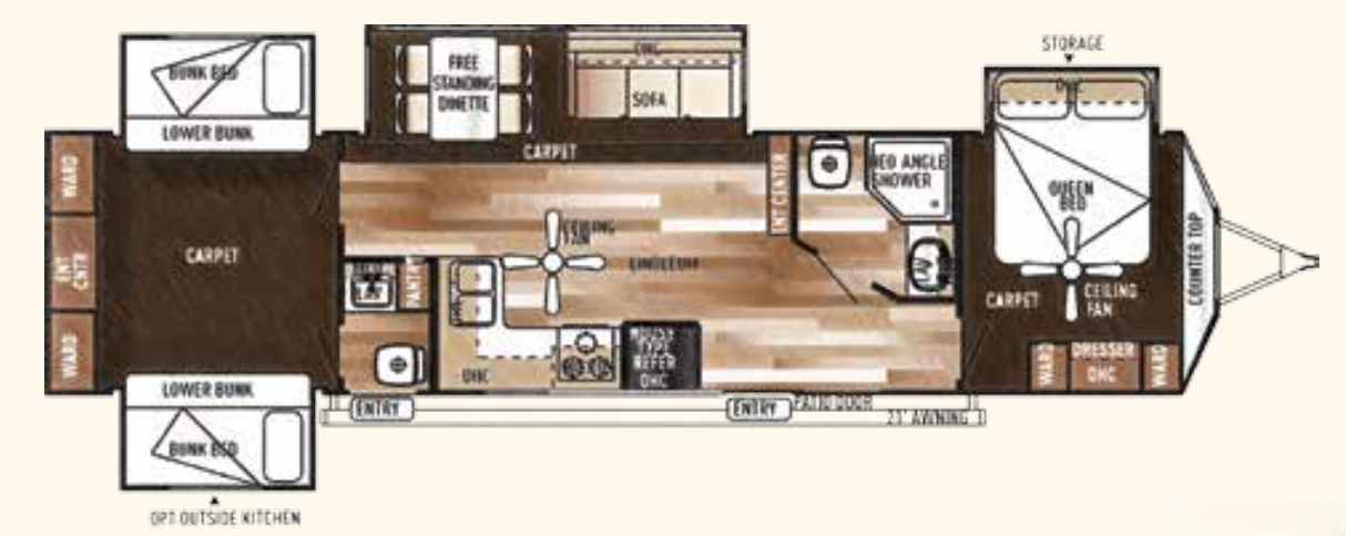 View 2015 Forest River Salem Villa Estate 404X4 complete specs and manufacturer brochures