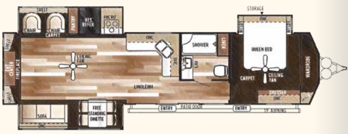 View 2015 Forest River Salem Villa Estate 407REDS complete specs and manufacturer brochures