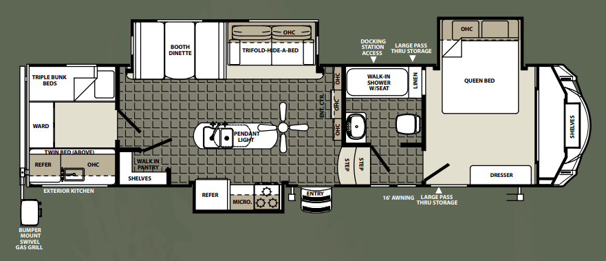 View 2015 Forest River Sandpiper Select 301OK complete specs and manufacturer brochures