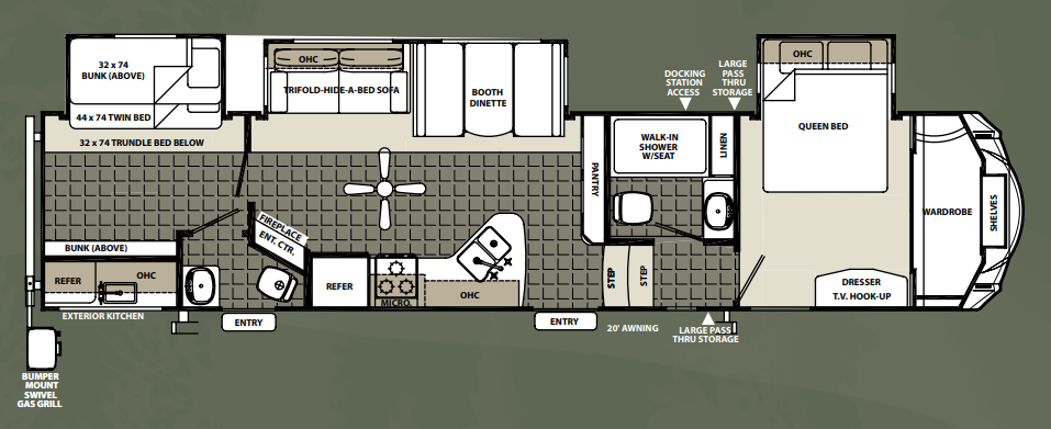 View 2015 Forest River Sandpiper Select 357TRIP complete specs and manufacturer brochures