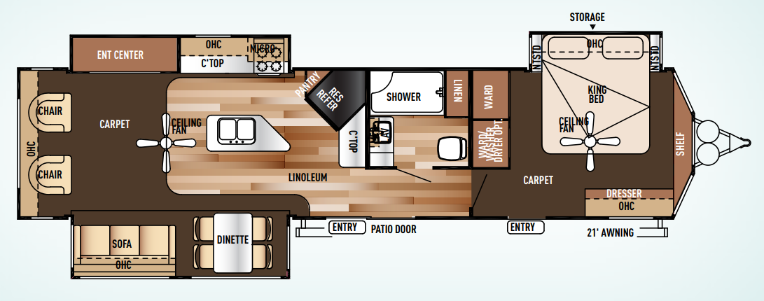View 2015 Forest River Wildwood Lodge 393RLT complete specs and manufacturer brochures