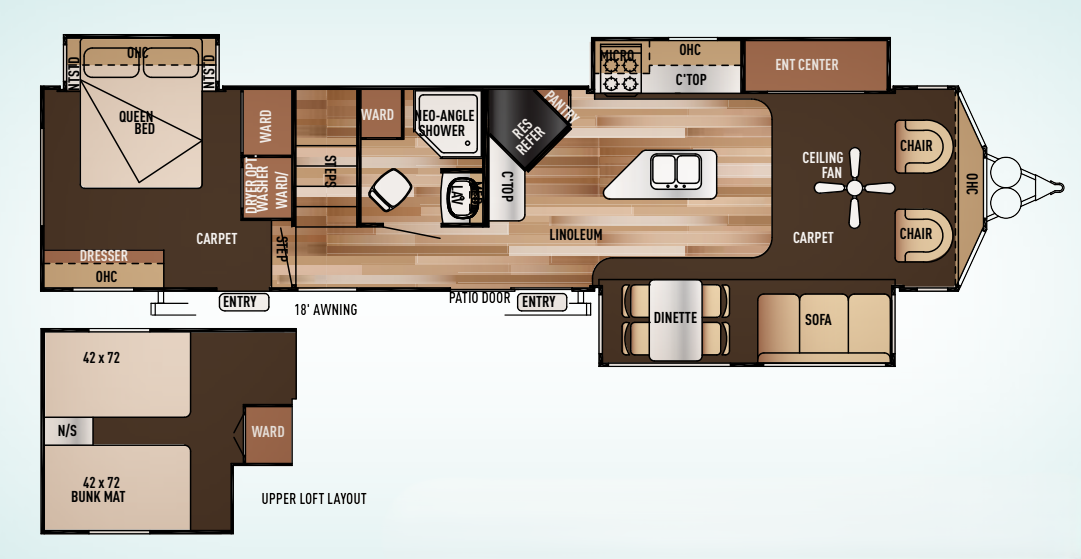 View 2015 Forest River Wildwood Lodge 4092BFL complete specs and manufacturer brochures