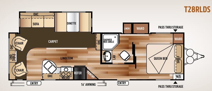 View 2015 Forest River Wildwood T28RLDS complete specs and manufacturer brochures