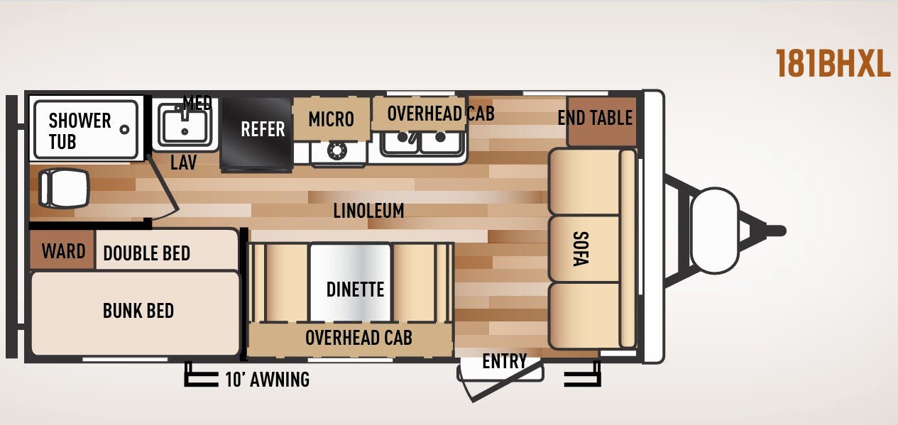View 2015 Forest River Wildwood X-Lite 181BHXL complete specs and manufacturer brochures