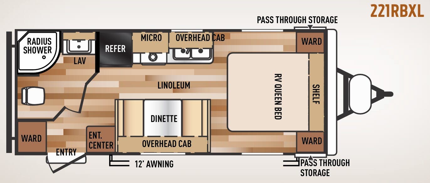 View 2015 Forest River Wildwood X-Lite 221RBXL complete specs and manufacturer brochures