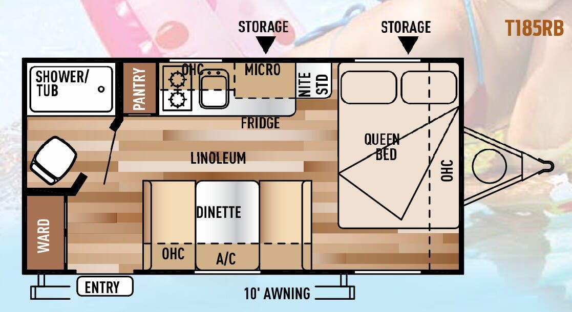 View 2015 Forest River Wildwood X-Lite T185RB complete specs and manufacturer brochures