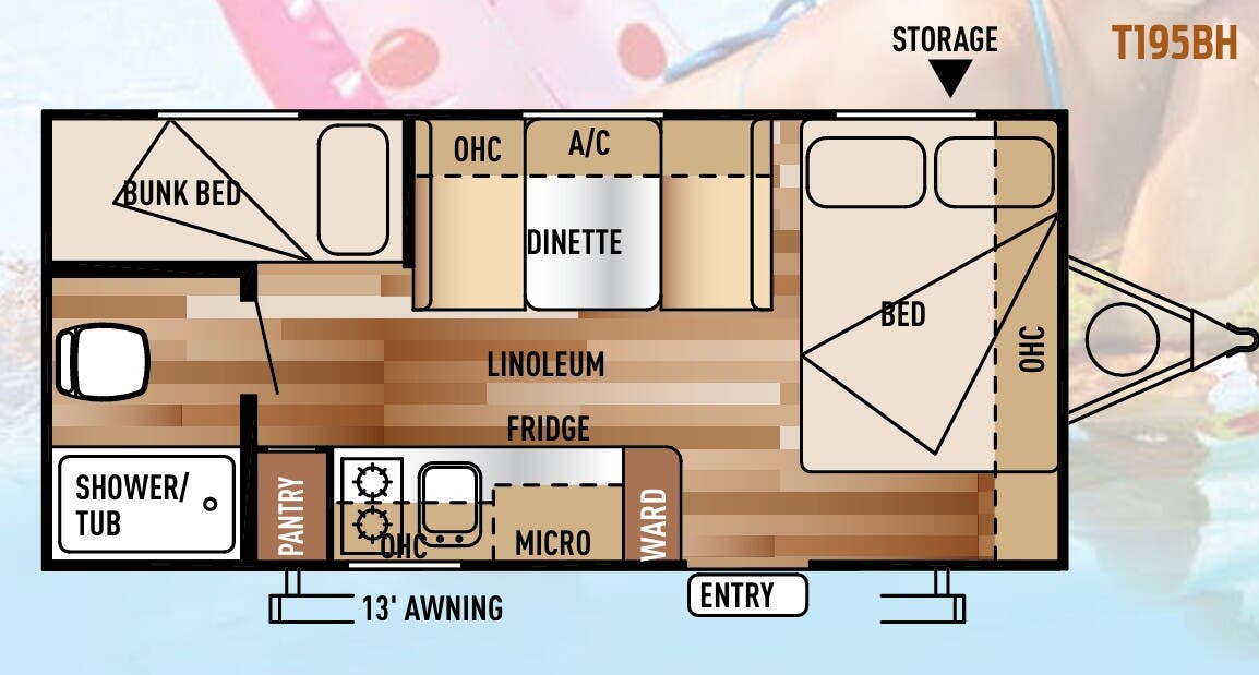 View 2015 Forest River Wildwood X-Lite T195BH complete specs and manufacturer brochures