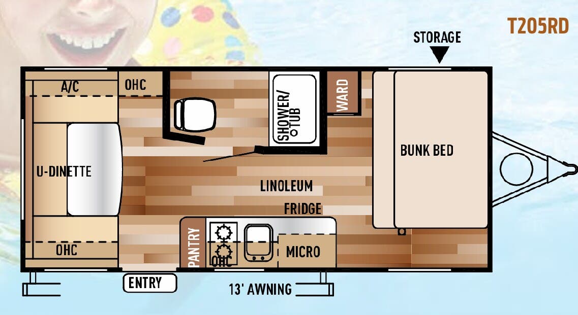 View 2015 Forest River Wildwood X-Lite T205RD complete specs and manufacturer brochures