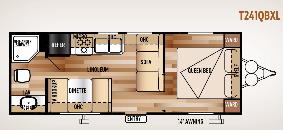 View 2015 Forest River Wildwood X-Lite T241QBXL complete specs and manufacturer brochures