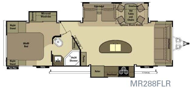 View 2015 Highland Ridge Mesa Ridge MR288FLR complete specs and manufacturer brochures