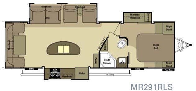 View 2015 Highland Ridge Mesa Ridge MR291RLS complete specs and manufacturer brochures