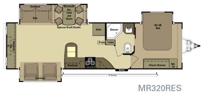 View 2015 Highland Ridge Mesa Ridge MR320RES complete specs and manufacturer brochures