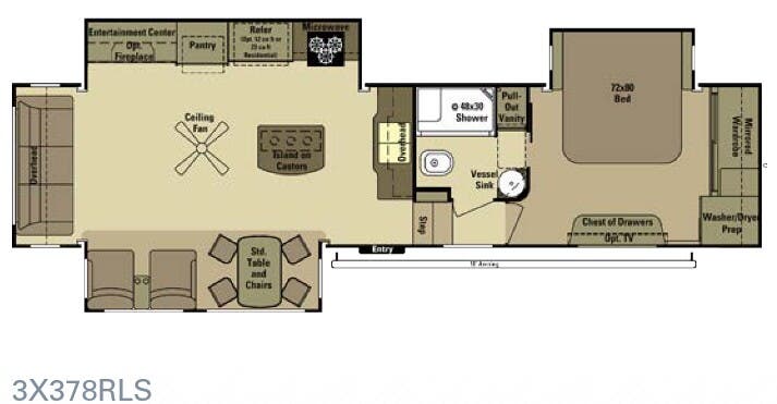 View 2015 Highland Ridge Open Range 3X 3X378RLS complete specs and manufacturer brochures