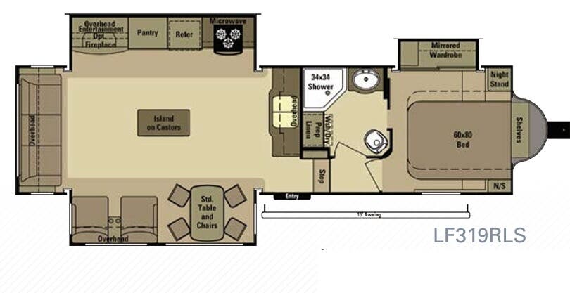 View 2015 Highland Ridge Open Range Light LF319RLS complete specs and manufacturer brochures