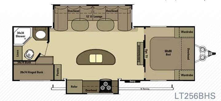 View 2015 Highland Ridge Open Range Light LT256BHS complete specs and manufacturer brochures