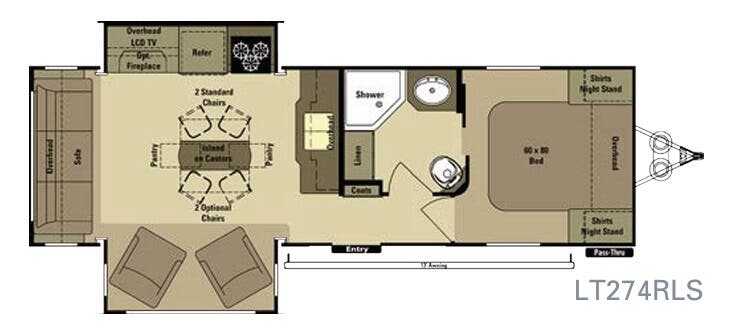 View 2015 Highland Ridge Open Range Light LT274RLS complete specs and manufacturer brochures