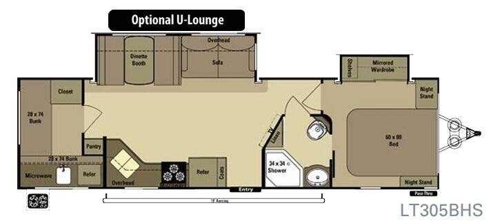 View 2015 Highland Ridge Open Range Light LT305BHS complete specs and manufacturer brochures