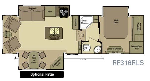 View 2015 Highland Ridge Open Range Roamer RF316RLS complete specs and manufacturer brochures