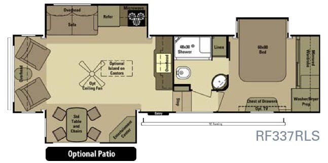 View 2015 Highland Ridge Open Range Roamer RF337RLS complete specs and manufacturer brochures