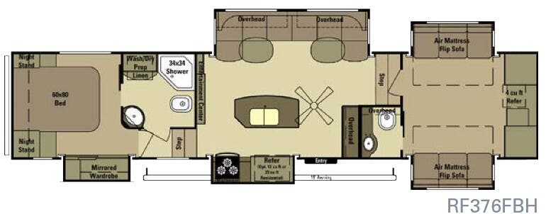 View 2015 Highland Ridge Open Range Roamer RF376FBH complete specs and manufacturer brochures