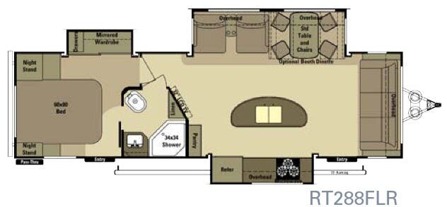 View 2015 Highland Ridge Open Range Roamer RT288FLR complete specs and manufacturer brochures