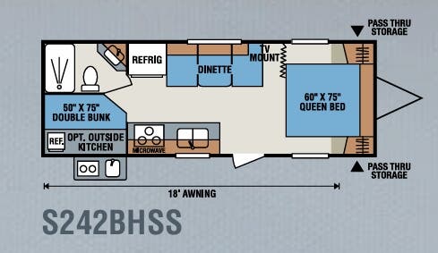View 2015 K-Z Sportsmen Show Stopper LE S242BHSS complete specs and manufacturer brochures