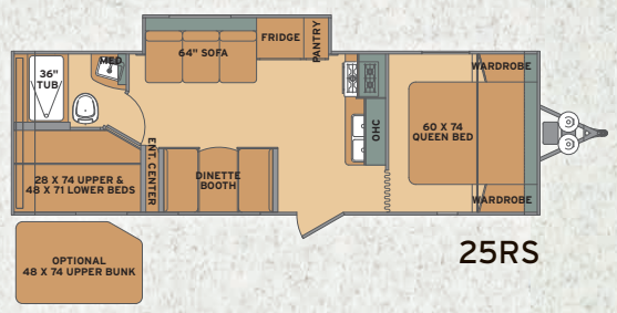View 2015 Shasta Oasis 25RS complete specs and manufacturer brochures