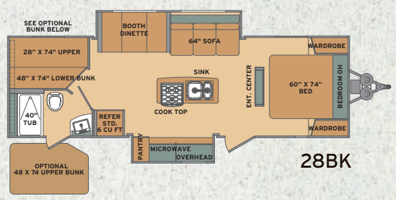View 2015 Shasta Oasis 28BK complete specs and manufacturer brochures