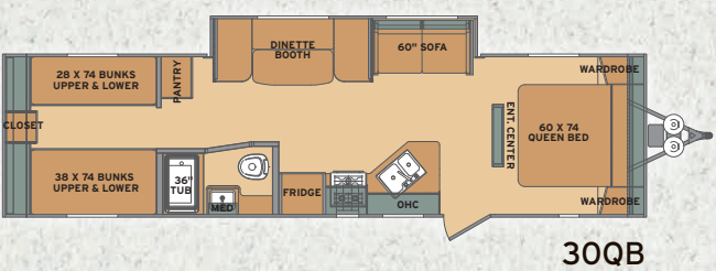 View 2015 Shasta Oasis 30QB complete specs and manufacturer brochures