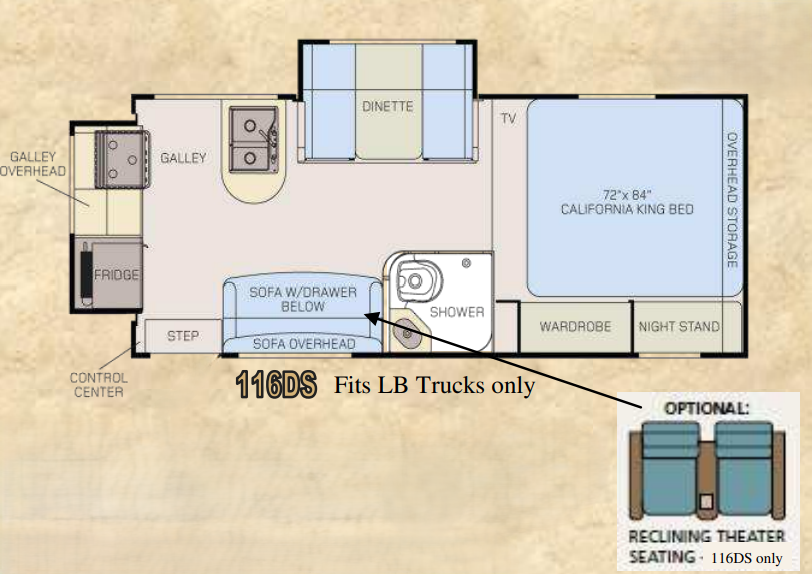 View 2016 Adventurer Adventurer 116DS complete specs and manufacturer brochures